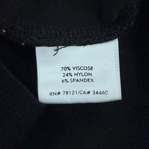 Eileen Fisher Womens Size S Black High Waisted Wide Leg Pull On Pants Stretch - Picture 11 of 14